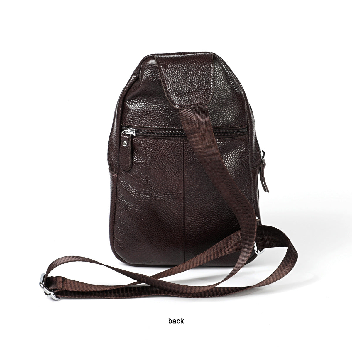 Genuine Leather Sling Backpack, Travel Chest Bag